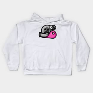 Turbo Snail Version 1 - Pink Kids Hoodie